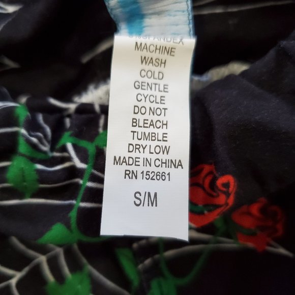 Girls Halloween Spider Web Leggings size S/M Black Red White Green - Picture 7 of 7